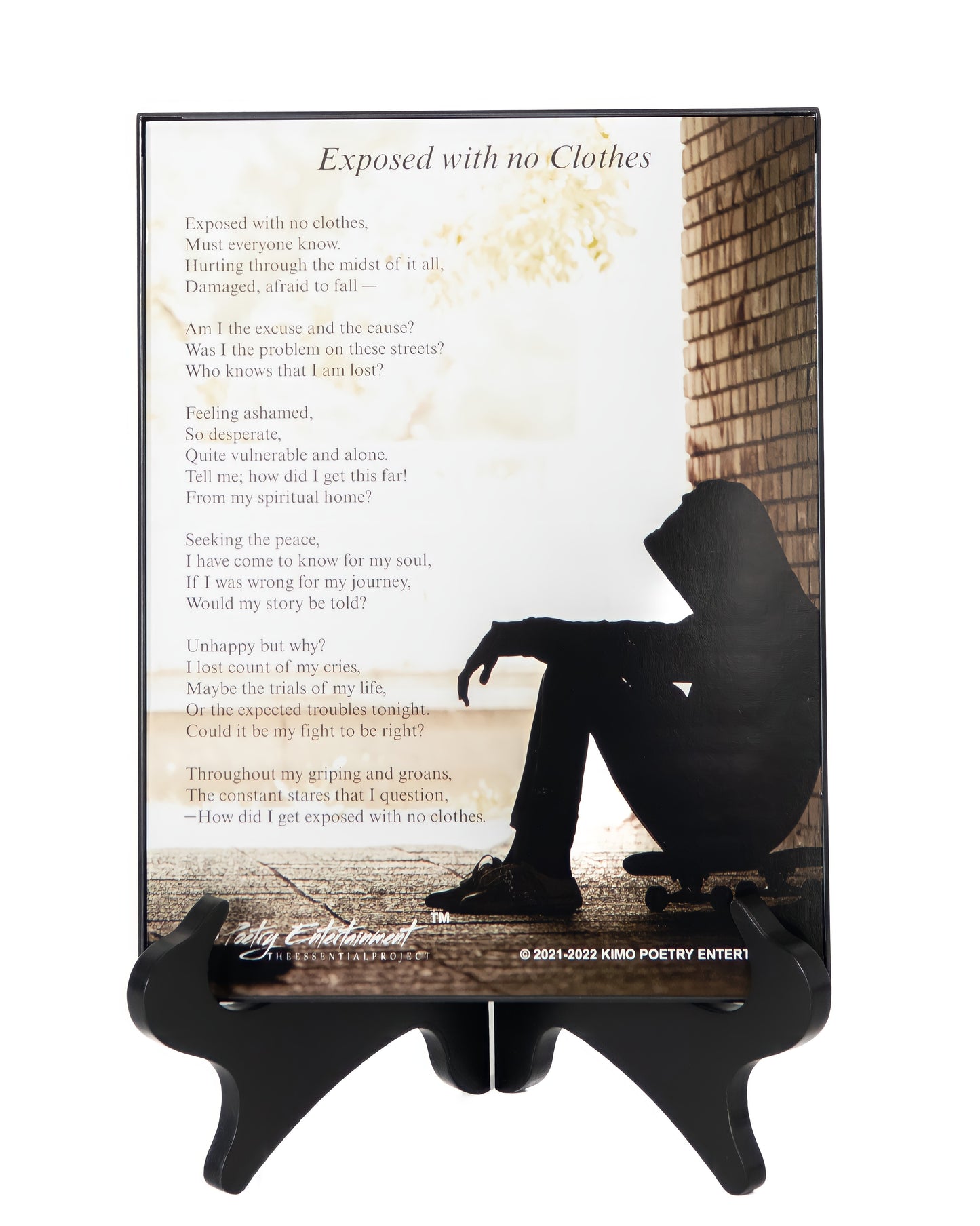 8.5" W x 11" H  Picture Frame with Poem