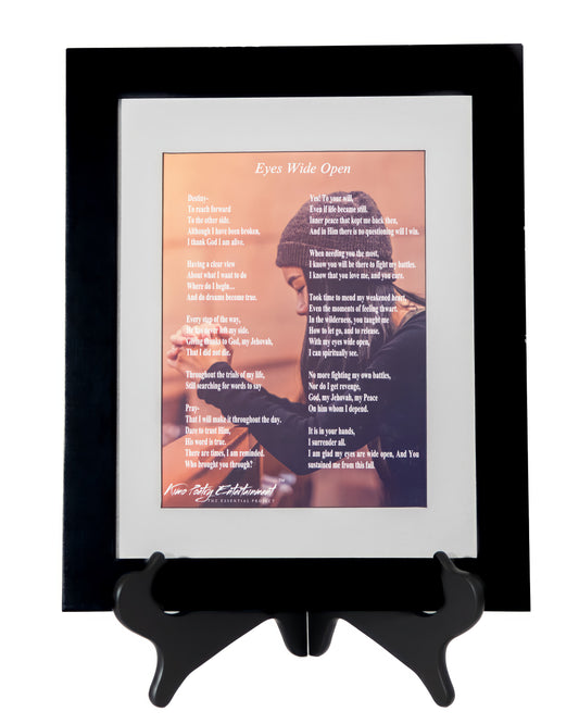 11" W X 14" H  Combo Pack, Picture Frame with Easel & Poem